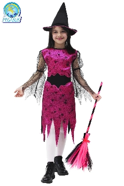 STREGA RAGNATELA FUCSIA DI HALLOWEEN